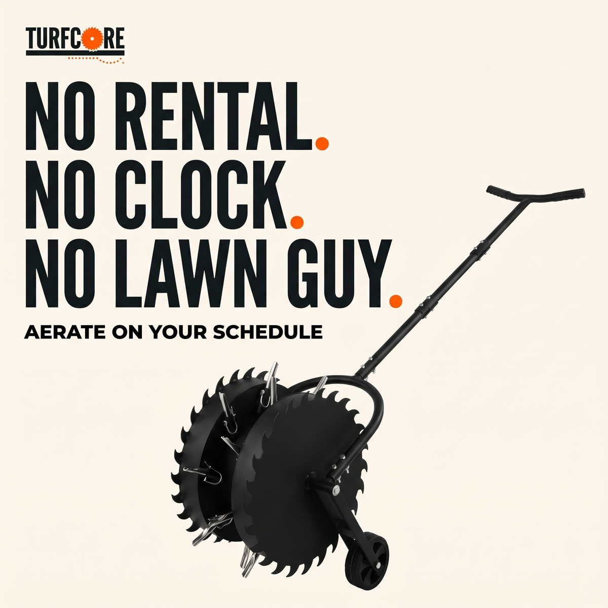 TurfCore™ Rolling Lawn Core Aerator