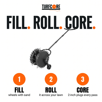 TurfCore™ Rolling Lawn Core Aerator