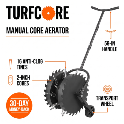 TurfCore™ Rolling Lawn Core Aerator